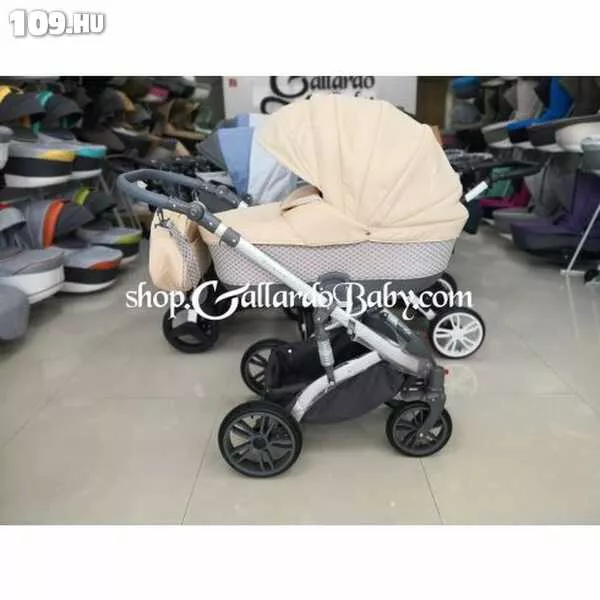 Multifunkciós Babakocsi Gallardo Baby Premium Cappucino Mozaik Mintás
